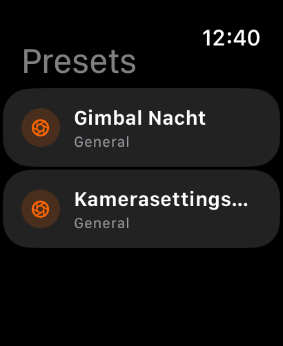 MyScript Watch Presets